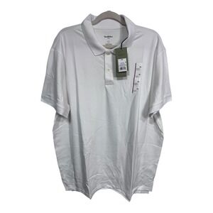 Goodfellow & Co White Short Sleeve Standard Fit Collared Golf Polo Shirt XXL NWT